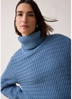 Rolákový svetr s vlnou merino, bonprix