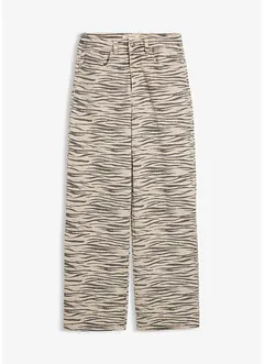 Keprové kalhoty z elastické bavlněné směsi, bonprix