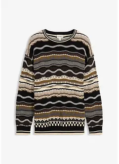 Svetr ze silnější pleteniny z čisté bavlny, bonprix