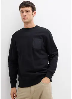 Mikina s náprsní kapsou, z organické bavlny, bonprix