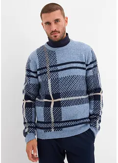 Svetr s kostkovaným vzorem, bonprix