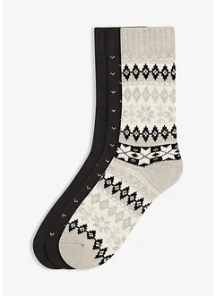 Termo ponožky s vnitřní stranou z měkkého froté (3 páry v balení), bonprix