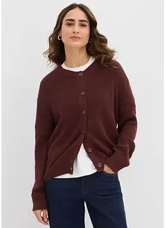 Kabátek z jemné pleteniny, s kulatým výstřihem, bonprix