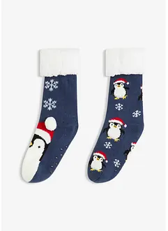 Hebké ponožky s plyšovou podšívkou (2 páry v balení), bonprix