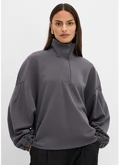 Oversize mikina z materiálu scuba, bonprix