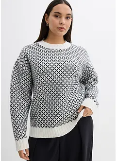 Svetr ze silnější pleteniny s podílem vlny, bonprix