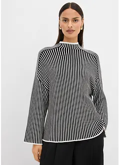 Svetr s krátkým rolákem, z viskózové směsi, bonprix