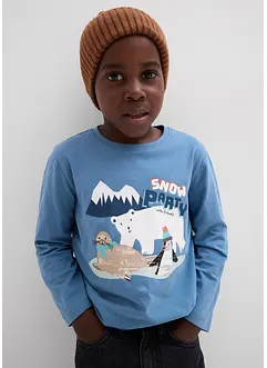 Tričko s dlouhým rukávem a organickou bavlnou (3 ks v balení), bonprix