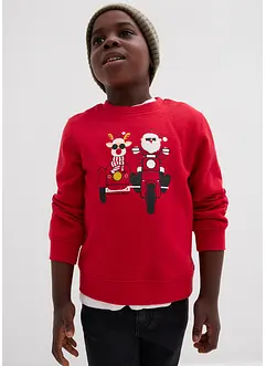 Mikina s vánočním motivem, z čisté organické bavlny, bonprix