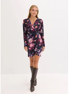 Přiléhavé minišaty s hlubokým výstřihem, bonprix