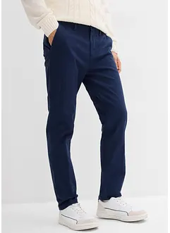 Chino kalhoty Regular Fit s termo flanelovou podšívkou, Tapered, bonprix