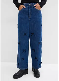 Džíny Barrel, High Waist, pohodlný pas, bonprix