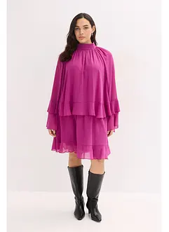 Šifónové šaty s volány, bonprix
