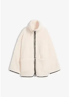 Oversize bunda z medvídkového flísu, bonprix