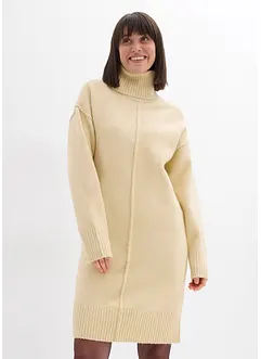 Pletené šaty s ozdobným švem, bonprix
