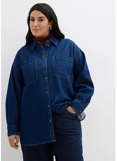 Džínová halenka z těžkého denimu, čistá bavlna, oversize střih, bonprix