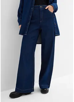 Džíny Loose Straight, High Waist, bonprix