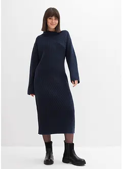 Žebrované pletené šaty, bonprix