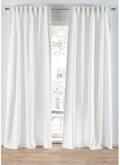 Záclona z recyklovaného materiálu (2 ks v balení), bonprix