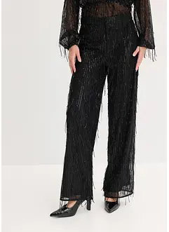 Kalhoty s pajetkami a třásněmi, bonprix