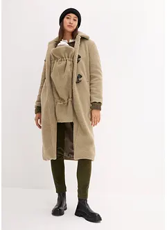 Těhotenský kabát 3 v 1, s nosící vsadkou, z medvídkového flísu, bonprix