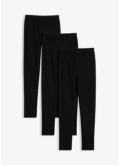 Termo legíny z elastické bavlněné směsi (3 ks v balení), bonprix