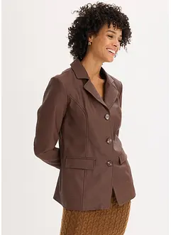 Dlouhý blejzr z umělé kůže, bonprix