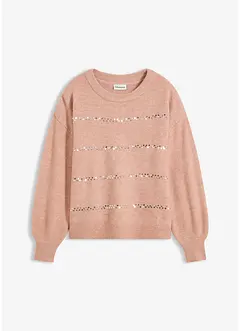 Boxy svetr s flitry, bonprix