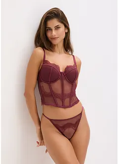 Korzet s elegantní krajkou, bonprix