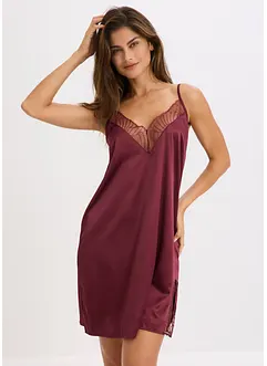 Saténové negližé s luxusní výšivkou, bonprix