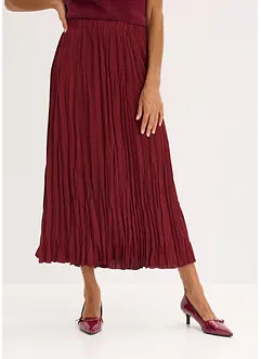 Saténová sukně se zmačkaným efektem, bonprix