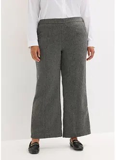 Kalhoty Bootcut s tvídovým vzhledem, bonprix