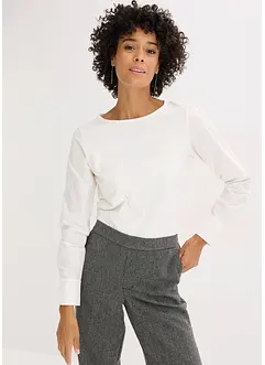 Bavlněné tričko, s dlouhými rukávy z popelínu, bonprix