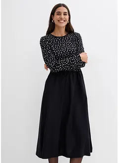 Šaty z různých materiálů z čisté bavlny, bonprix