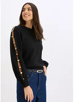 Svetr s kovovými korálky, bonprix