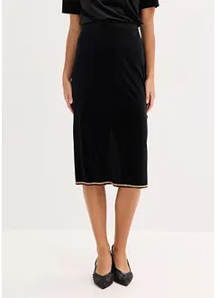 Midi sukně se štrasem, bonprix