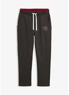 Joggingové kalhoty se sportovními detaily, z čisté bavlny, bonprix