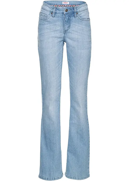 Pohodlné strečové džíny Bootcut, Mid Waist