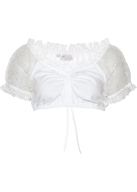 Dirndl halenka s krajkovými rukávy