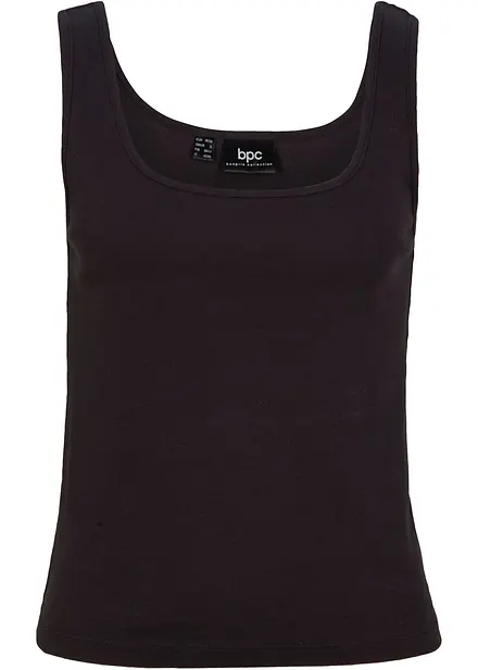 Žebrový top z čisté bavlny