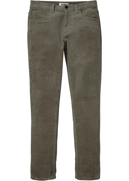 Strečové manšestrové kalhoty v pohodlném střihu, Slim Fit
