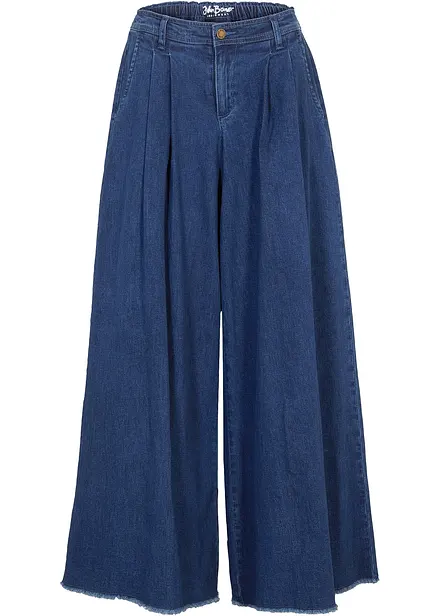 Kalhotová džínová sukně Wide Leg