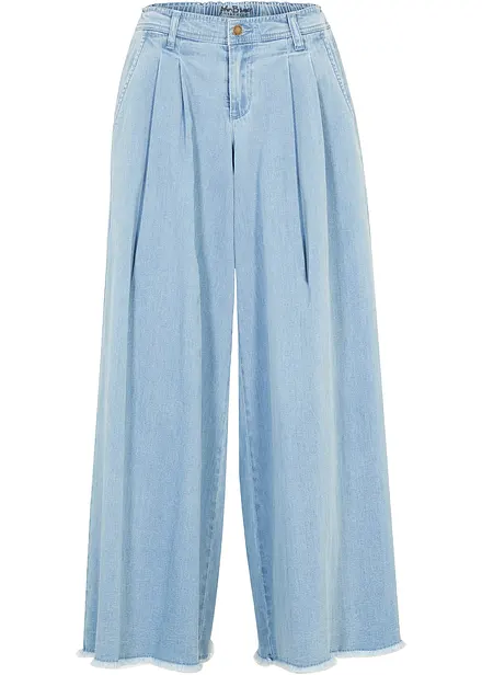 Kalhotová džínová sukně Wide Leg