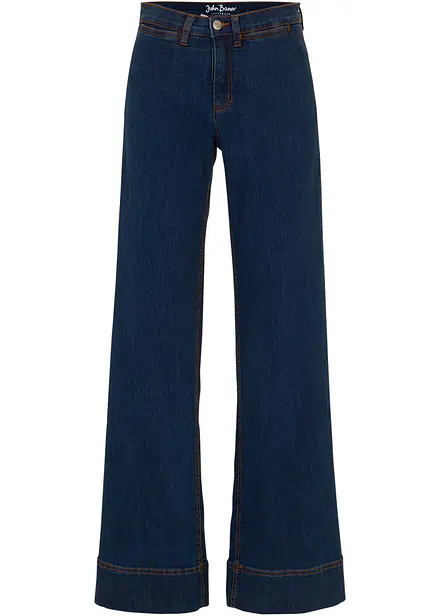 Pohodlné strečové džíny Wide Leg, Mid Waist