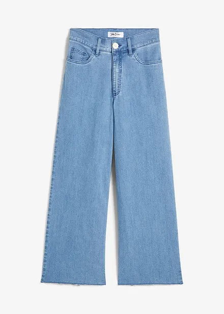 Džíny High Waist se širokými nohavicemi, cropped