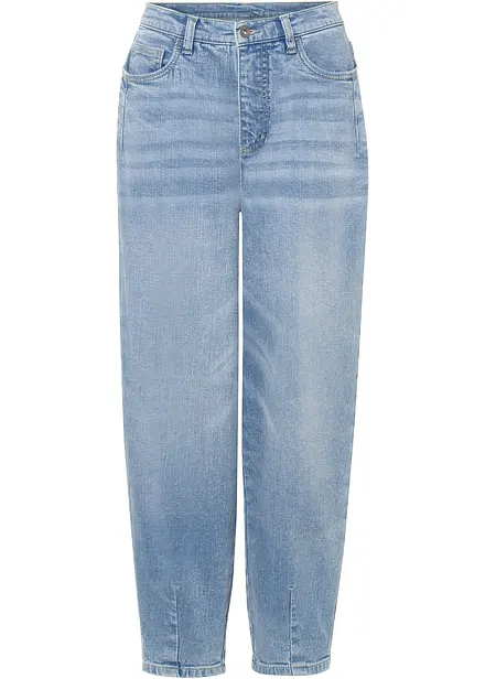 Džíny Barrel z organické bavlny, High Waist