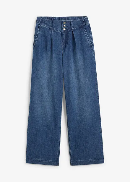 Džíny s pohodlným pasem, Wide Leg, High Waist