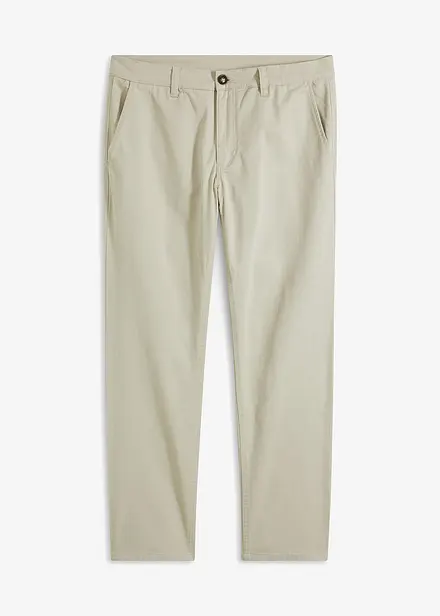 Strečové chino kalhoty Relaxed Fit s organickou bavlnou, Straight