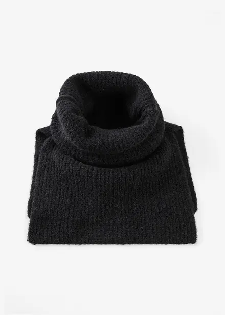 Vlněná hadicová šála s alpakou