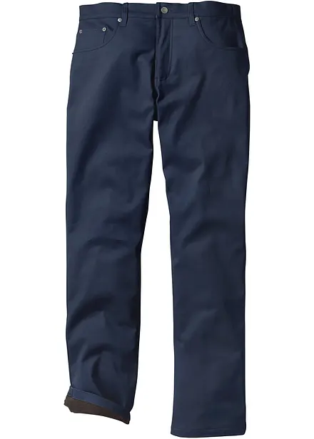 Strečové termo kalhoty Regular Fit, Straight
